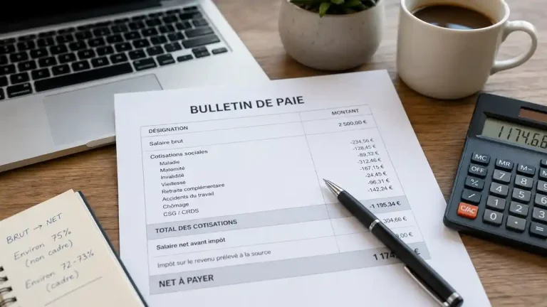 Salaire brut en net