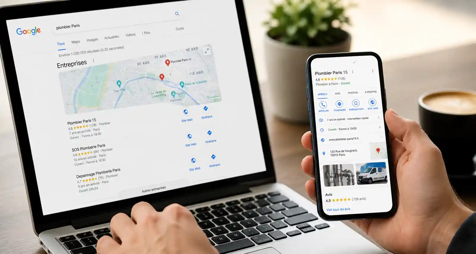 référencement entreprise Google
