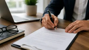 Écrit signé avec un mandant