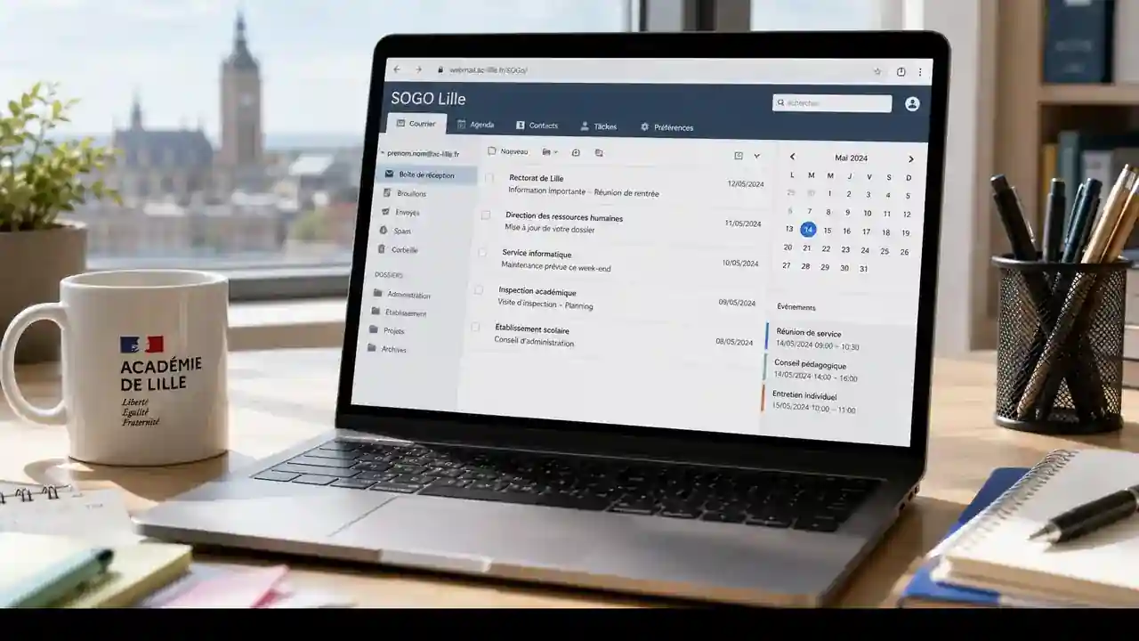 Sogo Lille : connexion, webmail et fonctionnalités de la messagerie académique